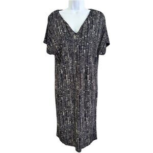Women's Jigsaw Bohemian Midi Shift Dress (Large)